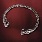 Viking Dragon Torque Necklace. Windlass. Silver. Collar Vikingo Dragón. Plata. Marto